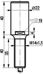 Габариты ISB ZF5S8-31P-10-Z-DP4